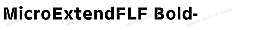 MicroExtendFLF Bold字体转换